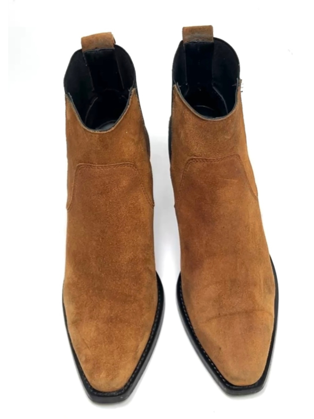 Everlane Womans Boots Tan Brown Suede The Western Boot Ankle Southwest 6.5 - Picture 4 of 7